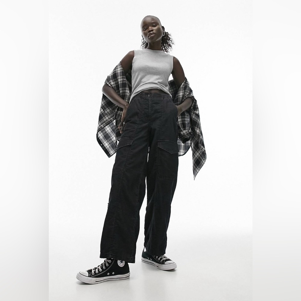Topshop Petite Cord Utility Pants